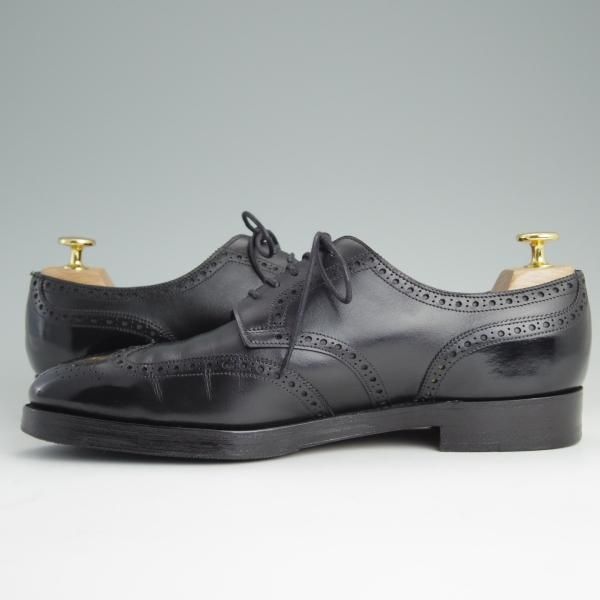 ★ジョンロブ 8E【同系モデル定価￥194,400-★2466ラスト仕様/DARBY/ダービー】フルブローグ/黒/JOHN LOBB★d984