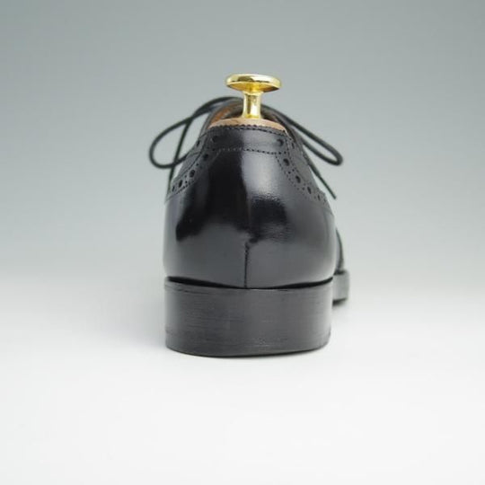 ★ジョンロブ 8E【同系モデル定価￥194,400-★2466ラスト仕様/DARBY/ダービー】フルブローグ/黒/JOHN LOBB★d984