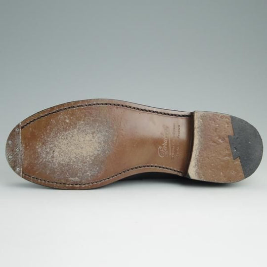 極美品★パラブーツ SIZE 7【貴重★JOSEPH別注/ネイビー】ADONIS/アドニス/コインローファー/カーフ/紺/メンズ/Paraboot★d985