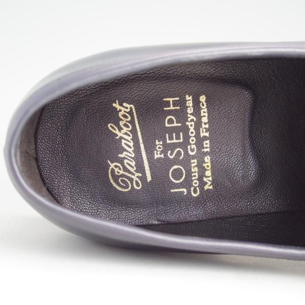 極美品★パラブーツ SIZE 7【貴重★JOSEPH別注/ネイビー】ADONIS/アドニス/コインローファー/カーフ/紺/メンズ/Paraboot★d985