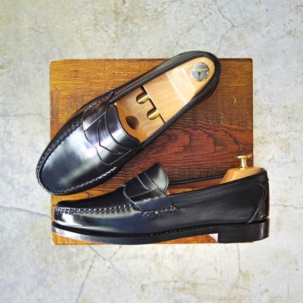 極美品★(米)アレンエドモンズ 8D【★コインローファー/Walden/ウォールデン】ポリッシュレザー/黒/メンズ/ALLEN EDMONDS★d986