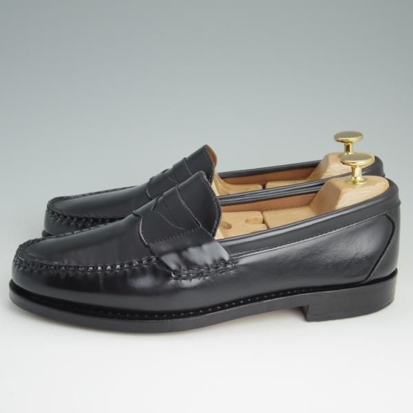 極美品★(米)アレンエドモンズ 8D【★コインローファー/Walden/ウォールデン】ポリッシュレザー/黒/メンズ/ALLEN EDMONDS★d986