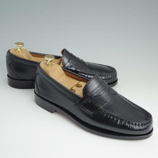極美品★(米)アレンエドモンズ 8D【★コインローファー/Walden/ウォールデン】ポリッシュレザー/黒/メンズ/ALLEN EDMONDS★d986