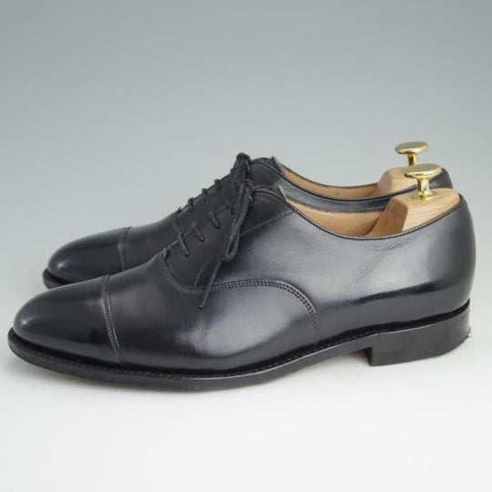 極上★(英)チーニー製 7.5E【★ロイドフットウェア別注/Lloyd Footwear】Mシリーズ/89ラスト/ストレートチップ/カーフ/黒/CHEANEY★d987