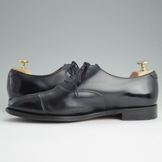 極上★(英)チーニー製 7.5E【★ロイドフットウェア別注/Lloyd Footwear】Mシリーズ/89ラスト/ストレートチップ/カーフ/黒/CHEANEY★d987