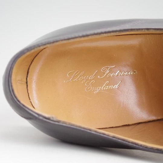 極上★(英)チーニー製 7.5E【★ロイドフットウェア別注/Lloyd Footwear】Mシリーズ/89ラスト/ストレートチップ/カーフ/黒/CHEANEY★d987