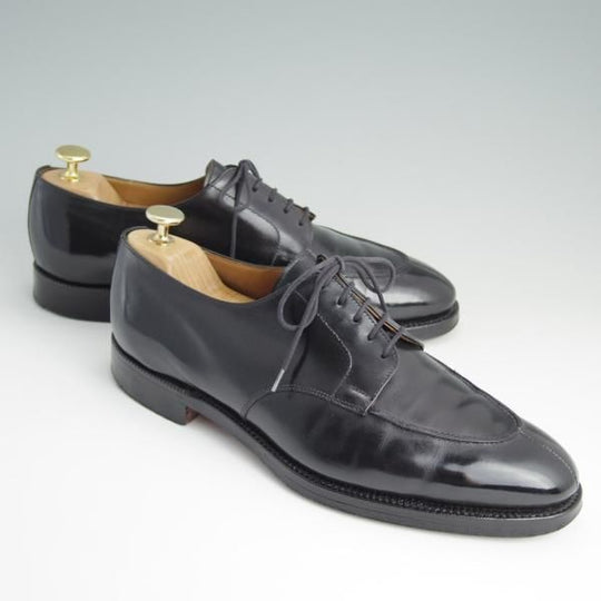 極上★クロケット&ジョーンズ 7.5E【★ロイドフットウェア別注/Lloyd Footwear】317ラスト/Uチップ/カーフ/黒/メンズ/Crockett&Jones★d988