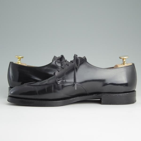 極上★クロケット&ジョーンズ 7.5E【★ロイドフットウェア別注/Lloyd Footwear】317ラスト/Uチップ/カーフ/黒/メンズ/Crockett&Jones★d988
