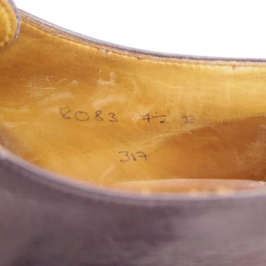 極上★クロケット&ジョーンズ 7.5E【★ロイドフットウェア別注/Lloyd Footwear】317ラスト/Uチップ/カーフ/黒/メンズ/Crockett&Jones★d988