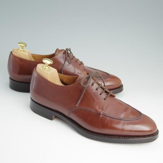 極上★クロケット&ジョーンズ 7.5E【★ロイドフットウェア別注/Lloyd Footwear】317ラスト/Uチップ/カーフ/茶/メンズ/Crockett&Jones★d989