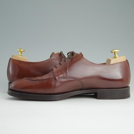 極上★クロケット&ジョーンズ 7.5E【★ロイドフットウェア別注/Lloyd Footwear】317ラスト/Uチップ/カーフ/茶/メンズ/Crockett&Jones★d989