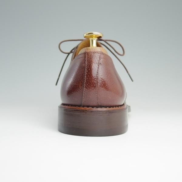 美品★(伊)サントーニ SIZE 7.5【貴重★ブラックラピド製法/CLASSICOライン】ダービー/シボ革/茶/メンズ/Santoni★d990