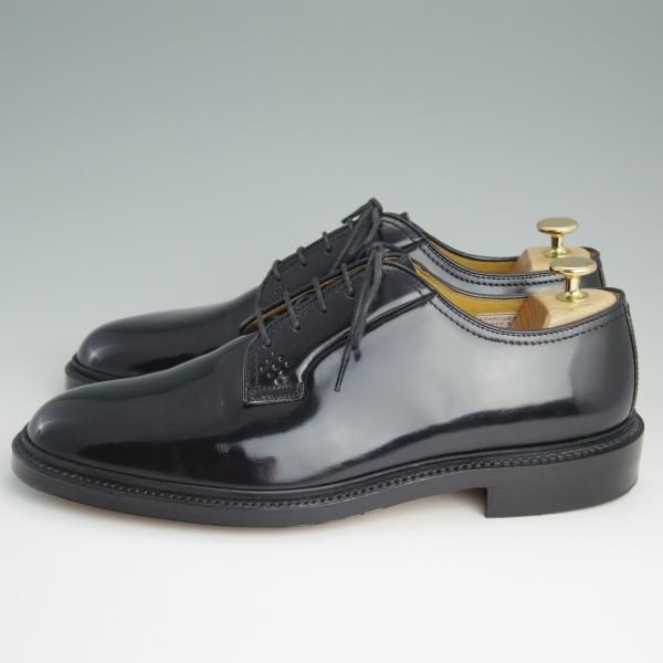 美品★リーガル 26EE【貴重★コードバン/顔料仕上げ】インペリアルグレード/プレーントゥ/黒/メンズ/Shell Cordvan/REGAL★d991