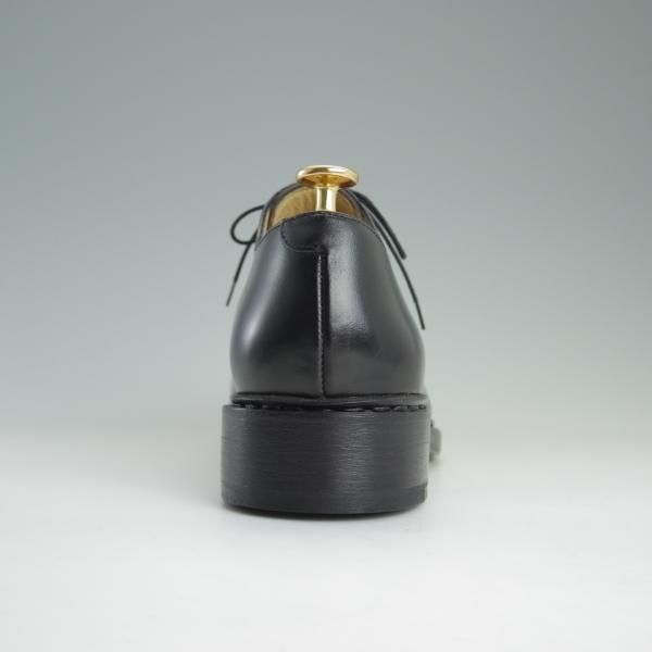 未使用★パラブーツ SIZE 7.5【貴重★コードバン仕様/レザーソール】Uチップ/黒/メンズ/Paraboot★d993