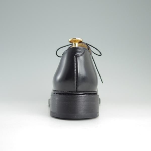 未使用★パラブーツ SIZE 7.5【貴重★コードバン仕様/レザーソール】Uチップ/黒/メンズ/Paraboot★d993