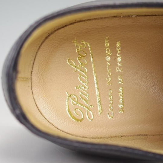 未使用★パラブーツ SIZE 7.5【貴重★コードバン仕様/レザーソール】Uチップ/黒/メンズ/Paraboot★d993