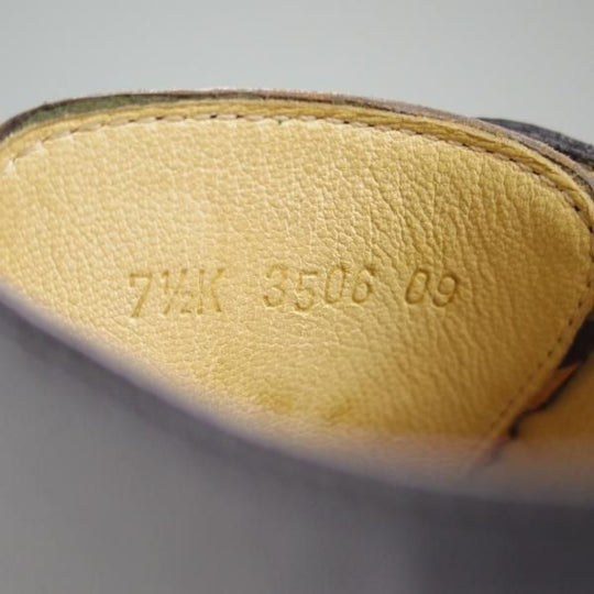 未使用★パラブーツ SIZE 7.5【貴重★コードバン仕様/レザーソール】Uチップ/黒/メンズ/Paraboot★d993