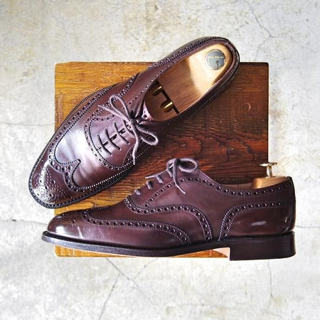 極美品★チャーチ 80F/UK8【定番★チェットウィンド/CHETWYND】173ラスト/5都市ロゴ/フルブローグ/ネバダカーフ/メンズ/Church's★d994