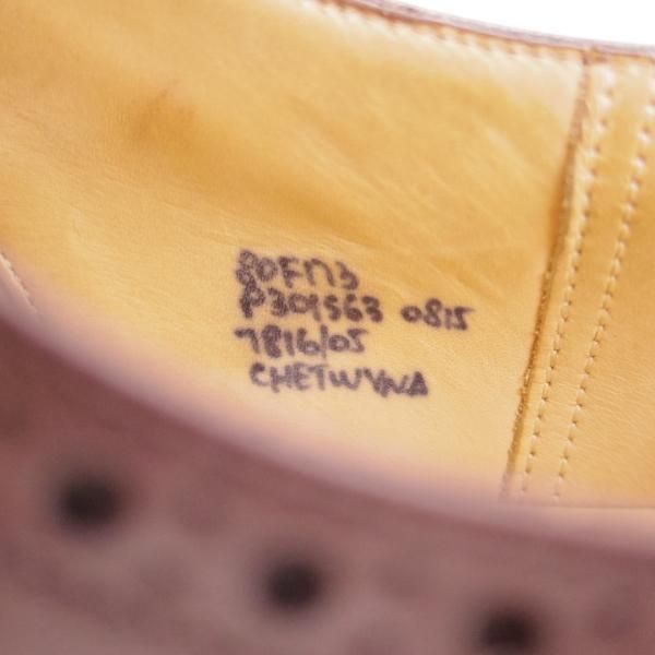 極美品★チャーチ 80F/UK8【定番★チェットウィンド/CHETWYND】173ラスト/5都市ロゴ/フルブローグ/ネバダカーフ/メンズ/Church's★d994