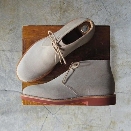 美品★チャーチ 55G/UK5.5【貴重★SAHARA M/81ラスト】4都市ロゴ/チャッカブーツ/スエード/SAND/薄茶/メンズ/サハラ/Church's★d995