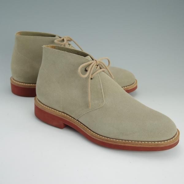 美品★チャーチ 55G/UK5.5【貴重★SAHARA M/81ラスト】4都市ロゴ/チャッカブーツ/スエード/SAND/薄茶/メンズ/サハラ/Church's★d995