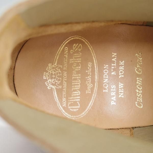 美品★チャーチ 55G/UK5.5【貴重★SAHARA M/81ラスト】4都市ロゴ/チャッカブーツ/スエード/SAND/薄茶/メンズ/サハラ/Church's★d995