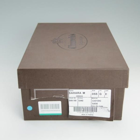 美品★チャーチ 55G/UK5.5【貴重★SAHARA M/81ラスト】4都市ロゴ/チャッカブーツ/スエード/SAND/薄茶/メンズ/サハラ/Church's★d995