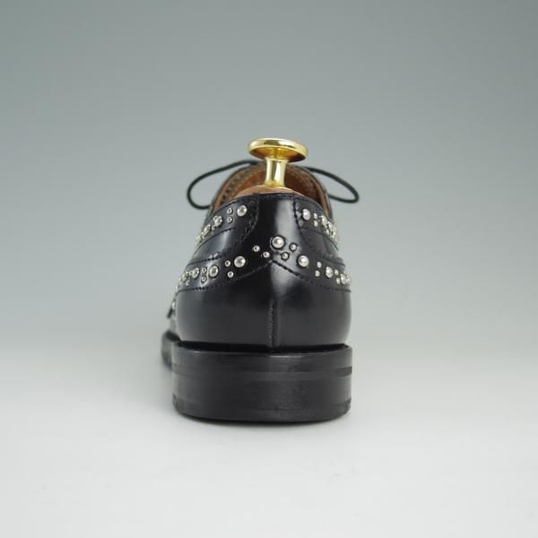 美品★チャーチ(レディース) SIZE 36【定価￥103,680-★BURWOOD MET/スタッズ】バーウッド/黒/Church's★d996