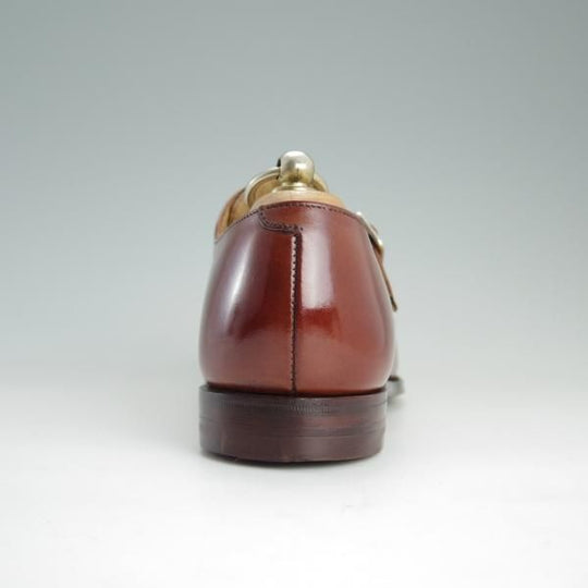 未使用★クロケット&ジョーンズ(レディース) 5.5C【定価￥84,240-★ダブルモンク/RUBY】617ラスト/カーフ/茶/Crockett&Jones★d998