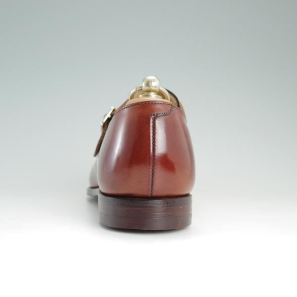 未使用★クロケット&ジョーンズ(レディース) 5.5C【定価￥84,240-★ダブルモンク/RUBY】617ラスト/カーフ/茶/Crockett&Jones★d998