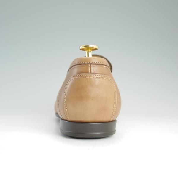 未使用★(伊)サントーニ SIZE 7.5【★ローファー/101695】スリッポン/カーフ/BOLET/薄茶/メンズ/Santoni★d999