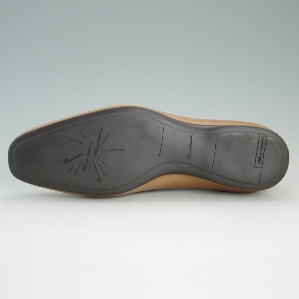 未使用★(伊)サントーニ SIZE 7.5【★ローファー/101695】スリッポン/カーフ/BOLET/薄茶/メンズ/Santoni★d999