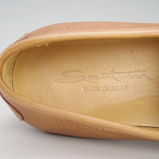 未使用★(伊)サントーニ SIZE 7.5【★ローファー/101695】スリッポン/カーフ/BOLET/薄茶/メンズ/Santoni★d999