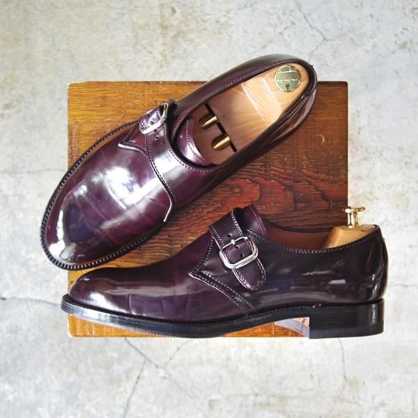 極美品】Alden オールデン USA製 高級バーガンディドレスベルト 正規品  