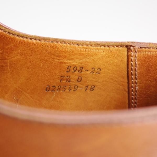 極上★J.M.ウェストン 7.5D【定価￥129,600-★スプリットトゥ・クラシックダービー/598/旧ロゴ】22ラスト/Uチップ/Weston/ウエストン★e008