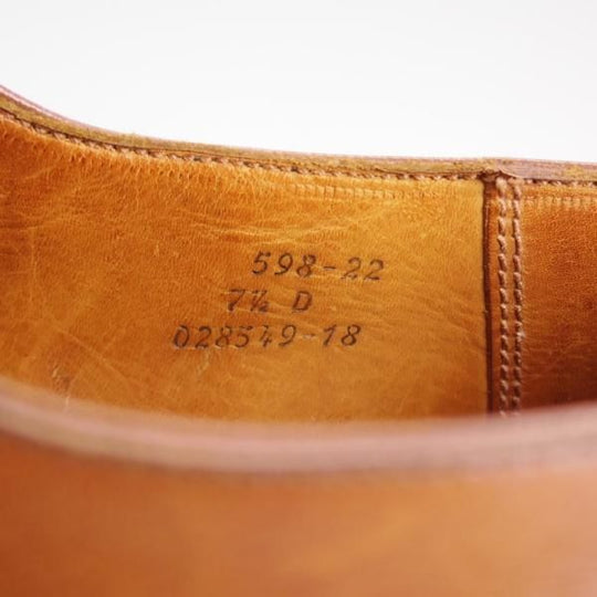 極上★J.M.ウェストン 7.5D【定価￥129,600-★スプリットトゥ・クラシックダービー/598/旧ロゴ】22ラスト/Uチップ/Weston/ウエストン★e008