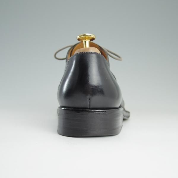 極上★(伊)サントーニ SIZE 7【高額★ノルベジェーゼ製法/ホールカット】4956-01/カーフ/黒/メンズ/Santoni★e011