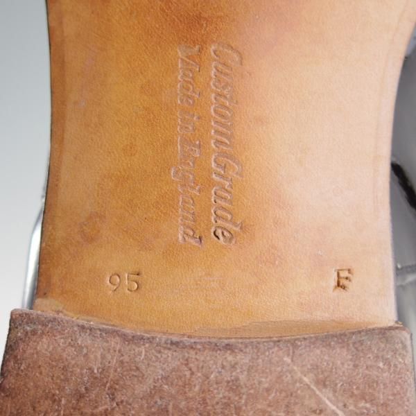 美品★チャーチ 95F/UK9.5【旧チャーチ★73ラスト/3都市ロゴ】Sackville/ストレートチップ/パテント/黒/メンズ/Church's★e004