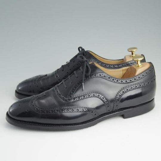 極上★チャーチ 90F/UK9【復刻版★73ラスト仕様のバーウッド】BRISBANE/フルブローグ/ポリッシュドバインダーカーフ/黒/Church's★e017