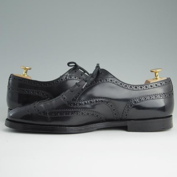 極上★チャーチ 90F/UK9【復刻版★73ラスト仕様のバーウッド】BRISBANE/フルブローグ/ポリッシュドバインダーカーフ/黒/Church's★e017