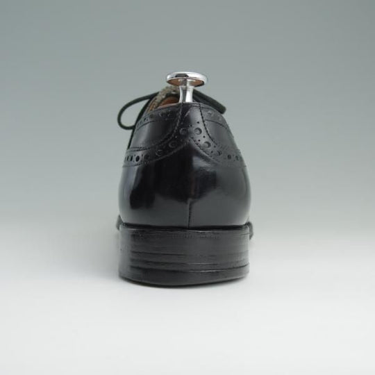 極上★チャーチ UK8.5程度/95D【旧チャーチ★ディプロマット/DIPLOMAT/73ラスト】3都市ロゴ/セミブローグ/黒/メンズ/Church's★e018