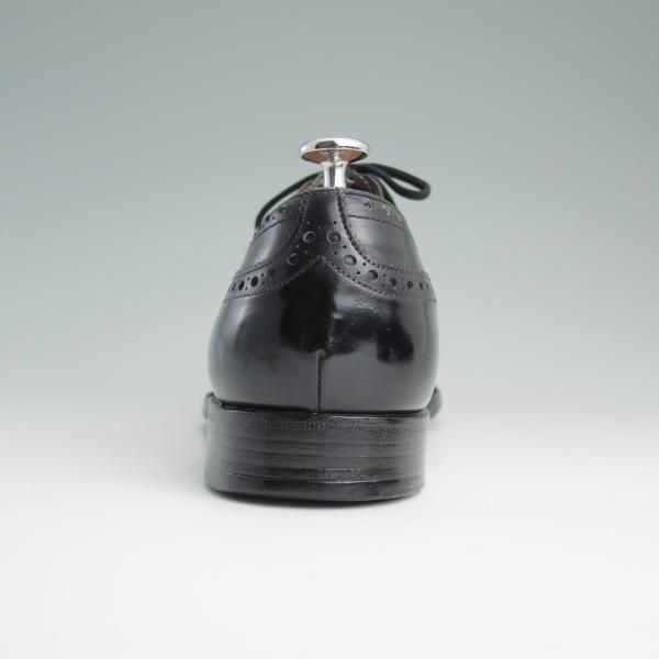 極上★チャーチ UK8.5程度/95D【旧チャーチ★ディプロマット/DIPLOMAT/73ラスト】3都市ロゴ/セミブローグ/黒/メンズ/Church's★e018