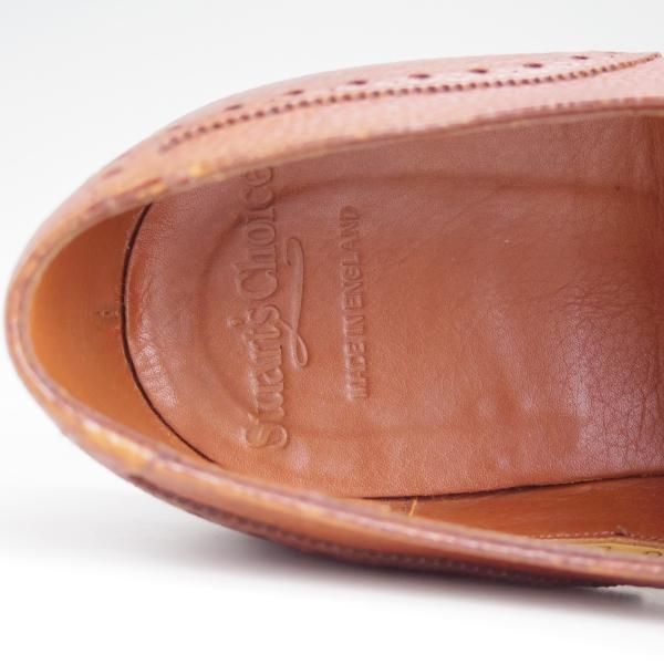 極上★(英)グレンソン US10E【最上級★マスターピース/ポールスチュアート別注】ギリーシューズ/茶/メンズ/Stuart's Choice/GRENSON★e025