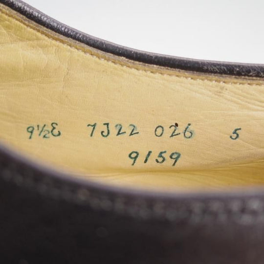 ★オールデン 9.5E【貴重★ブルックスブラザーズ別注/パンチドキャップトゥ】9159/カーフ/黒/メンズ/BROOKS BROTHERS/Alden★e026