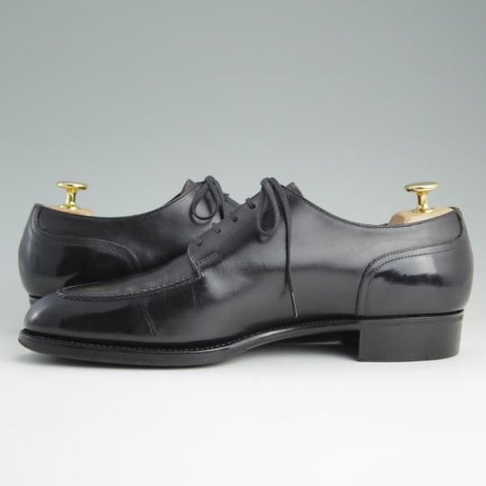 美品★三陽山長 SIZE 7.5【定価￥97,200-★勘三郎/R2010ラスト】KANZABURO/Uチップ/カーフ/黒/メンズ/SanyoYamacho★e027