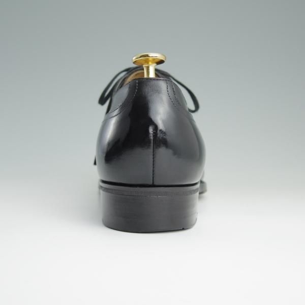 美品★三陽山長 SIZE 7.5【定価￥97,200-★勘三郎/R2010ラスト】KANZABURO/Uチップ/カーフ/黒/メンズ/SanyoYamacho★e027