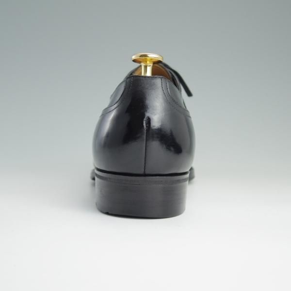 美品★三陽山長 SIZE 7.5【定価￥97,200-★勘三郎/R2010ラスト】KANZABURO/Uチップ/カーフ/黒/メンズ/SanyoYamacho★e027