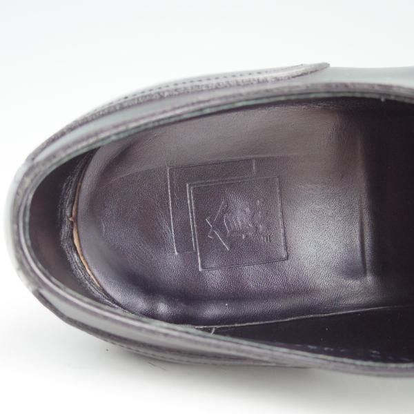 美品★三陽山長 SIZE 7.5【定価￥97,200-★勘三郎/R2010ラスト】KANZABURO/Uチップ/カーフ/黒/メンズ/SanyoYamacho★e027