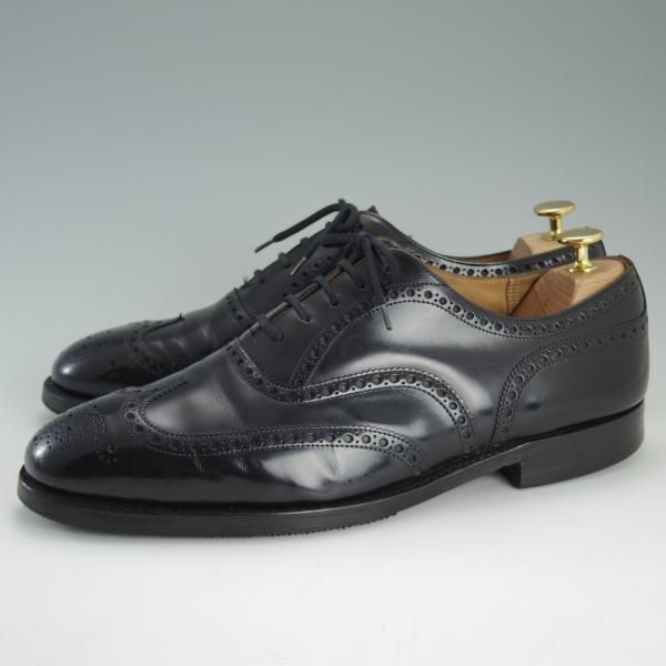 極上★チャーチ 95F/UK9.5【貴重★73ラスト/CHETWYND似寄りモデル】NENE/フルブローグ/ポリッシュドバインダーカーフ/黒/Church's★e028