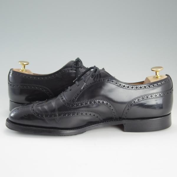 極上★チャーチ 95F/UK9.5【貴重★73ラスト/CHETWYND似寄りモデル】NENE/フルブローグ/ポリッシュドバインダーカーフ/黒/Church's★e028